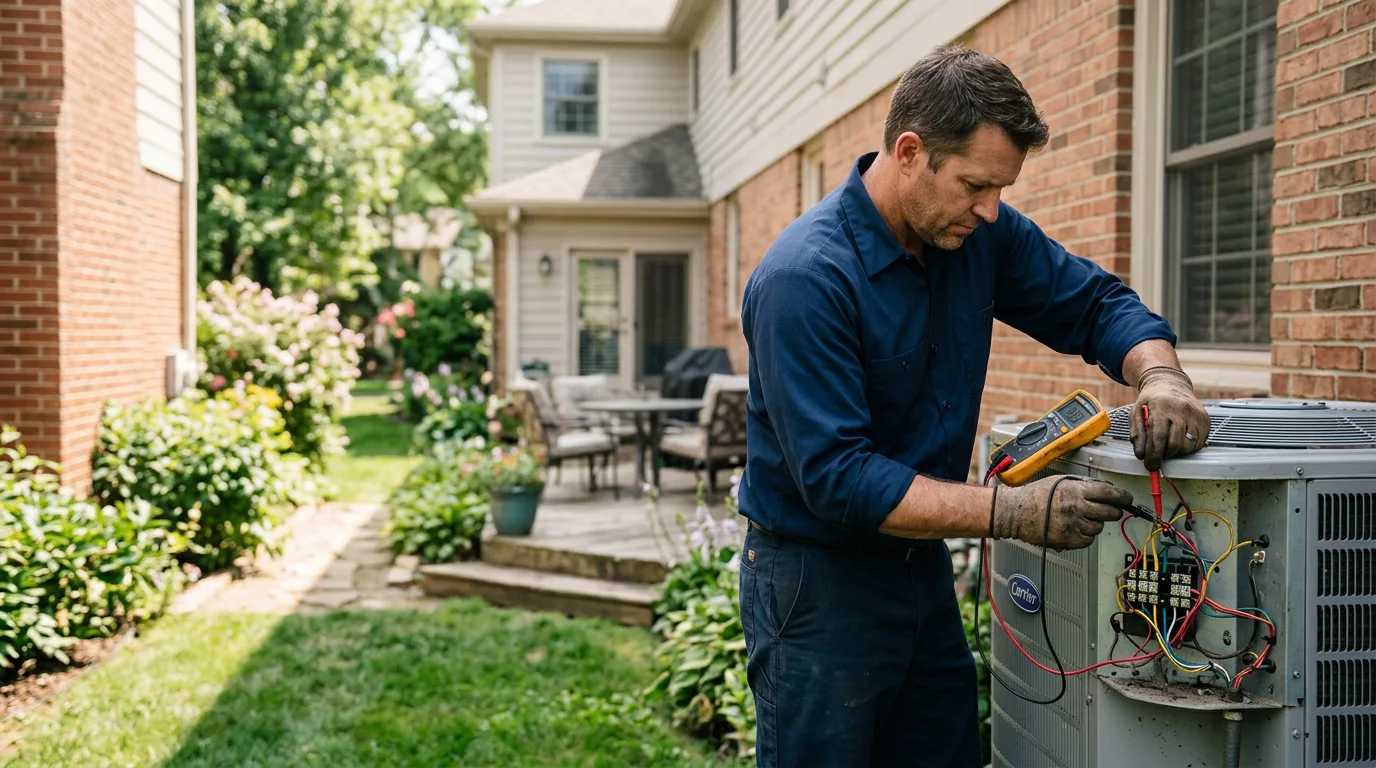 HVAC technician working near Thompson, OH